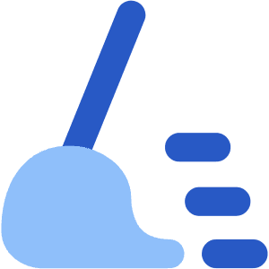 Clean Broom Wipe Icon from Flex Flat - Free Set