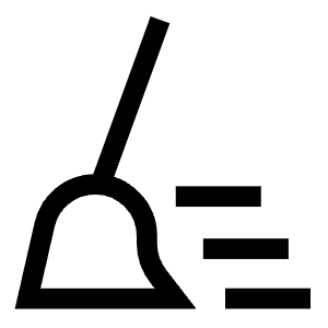 Clean Broom Wipe Icon from Sharp Line - Free Set