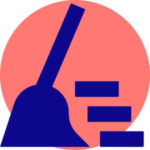 Clean Broom Wipe Icon from Sharp Pop - Free Set