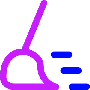 Clean Broom Wipe Icon from Flex Neon - Free Set