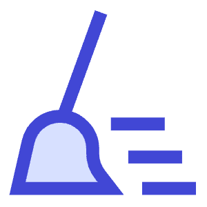 Clean Broom Wipe Icon from Sharp Duo - Free Set