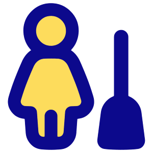 Cleaning Room Woman Icon from Plump Pop - Free Set