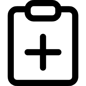 Clipboard Add Icon from Core Line - Free Set