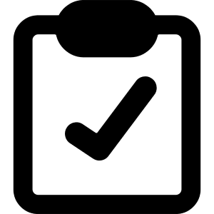 Clipboard Check Icon from Core Remix - Free Set