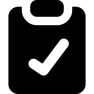 Clipboard Check Icon from Core Solid - Free Set