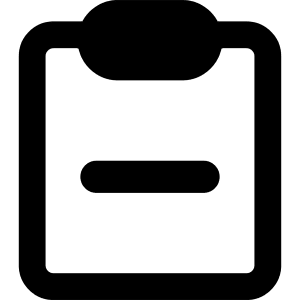 Clipboard Remove Icon from Core Remix - Free Set
