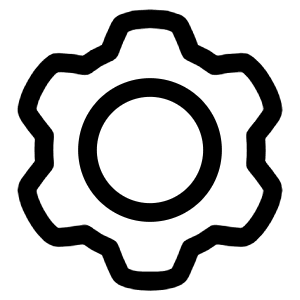 Cog Icon from Plump Line - Free Set