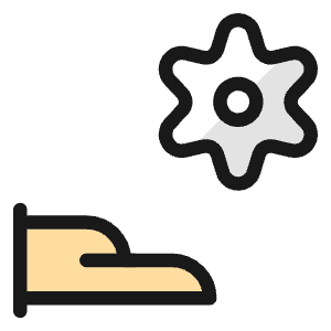 Cog Hand Give 1 Icon from Ultimate Colors - Free Set