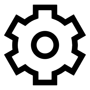 Cog Icon from Sharp Line - Free Set