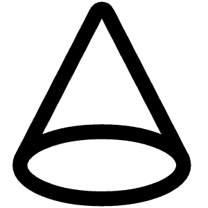 Cone Shape Icon from Core Line - Free Set