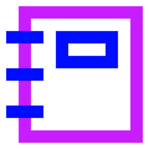 Contact Book Icon from Sharp Neon - Free Set