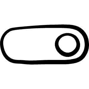 Controls Slider Toggle Right Icon from Freehand Line - Free Set