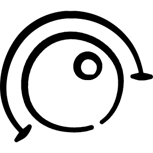 Controls Volume Knob Icon from Freehand Line - Free Set