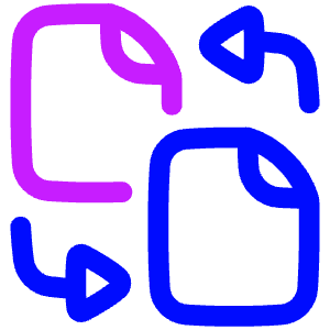 Convert PDF 1 Icon from Plump Neon - Free Set