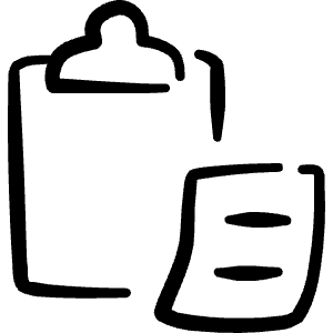 Copy Paste Clipboard Icon from Freehand Line - Free Set