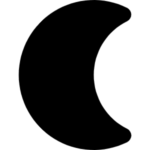 Cresent Moon 1 Icon from Micro Solid - Free Set