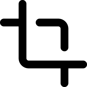 Crop Selection Icon from Core Remix - Free Set