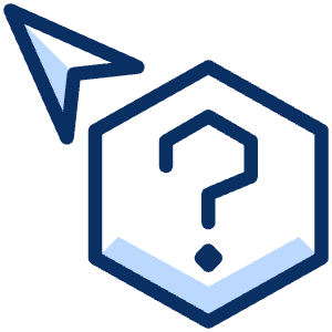 Cursor Question Hexagon Icon from Cyber Duotone - Free Set