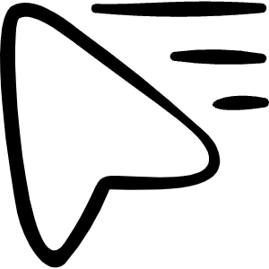Cursor Speed 1 Icon from Freehand Line - Free Set
