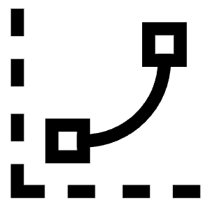 Curves Levels Graph Icon from Sharp Line - Free Set