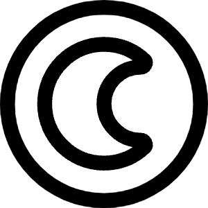 Dark Dislay Mode Icon from Core Line - Free Set