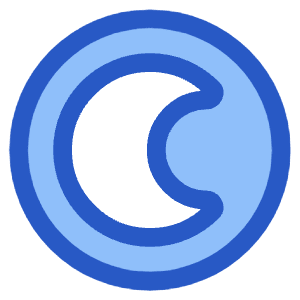 Dark Dislay Mode Icon from Plump Duo - Free Set