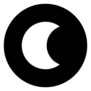 Dark Display Mode Icon from Sharp Solid - Free Set