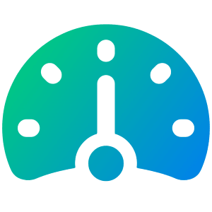 Dashboard Gauge Medium 2 Icon from Plump Gradient - Free Set