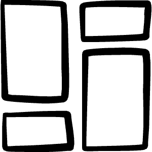 Dashboard Layout Icon from Freehand Line - Free Set
