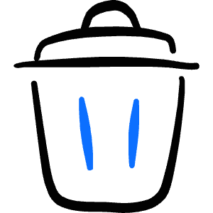 Delete Bin 2 Icon from Freehand Duotone - Free Set