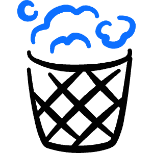 Delete Bin 5 Icon from Freehand Duotone - Free Set