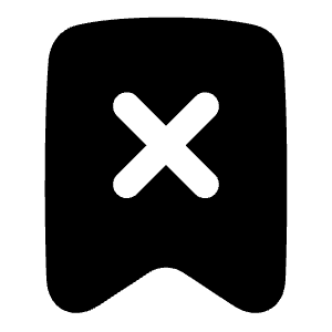Delete Bookmark Icon from Plump Solid - Free Set