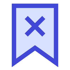 Delete Bookmark Icon from Sharp Duo - Free Set