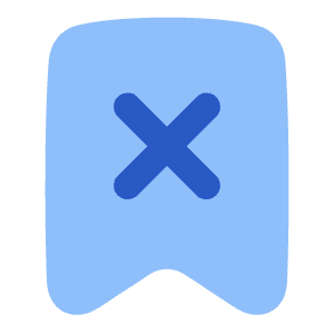 Delete Bookmark Icon from Plump Flat - Free Set