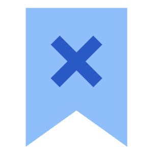 Delete Bookmark Icon from Sharp Flat - Free Set