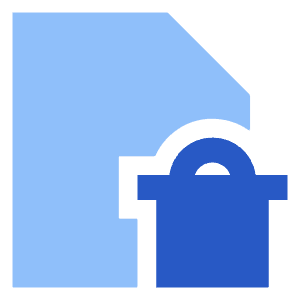 Delete PDF Icon from Sharp Flat - Free Set