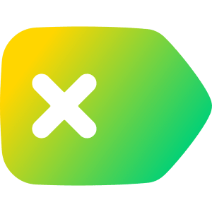 Delete Tag Icon from Flex Gradient - Free Set