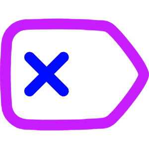 Delete Tag Icon from Flex Neon - Free Set