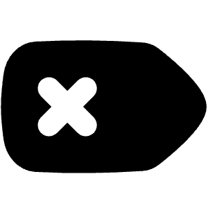 Delete Tag Icon from Flex Solid - Free Set