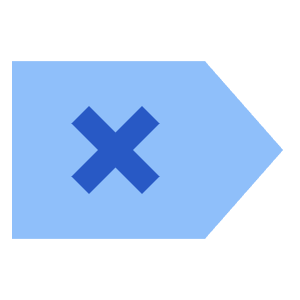 Delete Tag Icon from Sharp Flat - Free Set