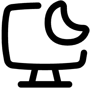 Desktop Screensaver Sleep Icon from Flex Line - Free Set