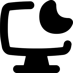 Desktop Screensaver Sleep Icon from Flex Solid - Free Set