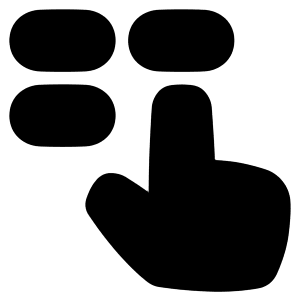 Dial Pad Finger 2 Icon from Plump Solid - Free Set