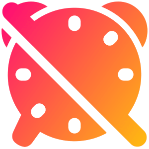 Disable Alarm Icon from Plump Gradient - Free Set