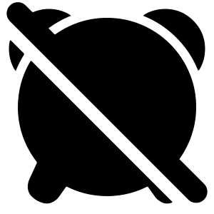 Disable Alarm Icon from Plump Solid - Free Set