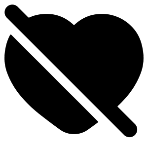 Disable Heart Icon from Plump Solid - Free Set