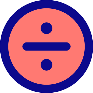 Division Circle Icon from Core Pop - Free Set