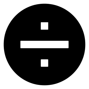 Division Circle Icon from Sharp Solid - Free Set