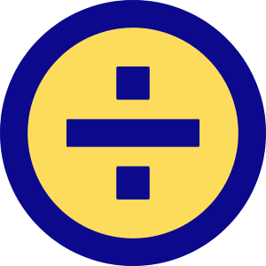 Division Circle Icon from Sharp Pop - Free Set