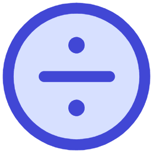 Division Circle Icon from Core Duo - Free Set